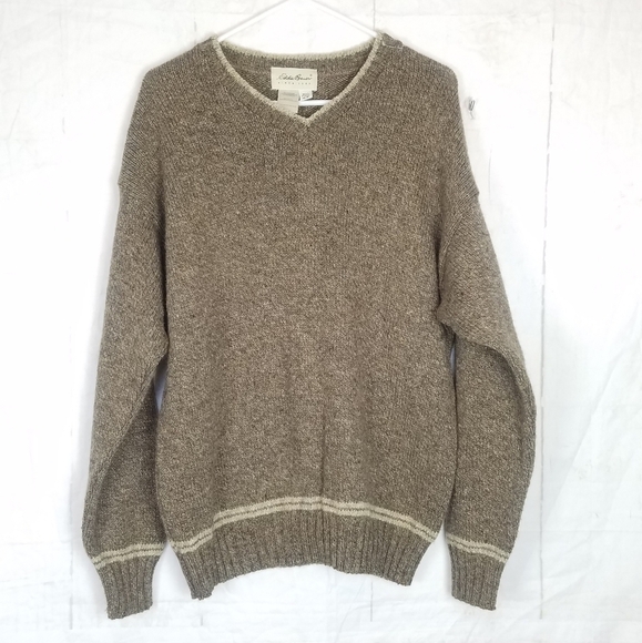 Eddie Bauer wool blend v-neck sweater - Picture 1 of 4